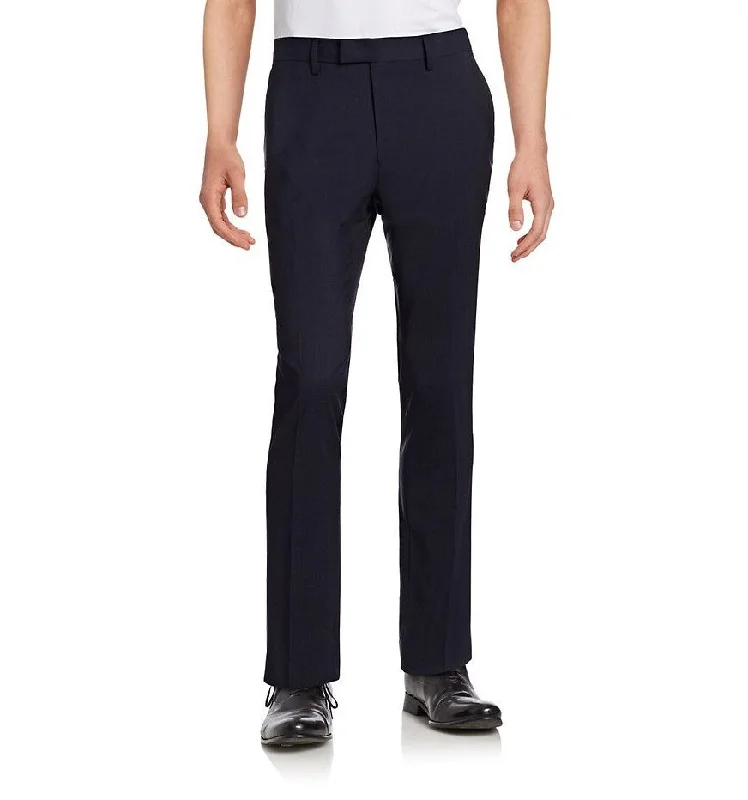 Micro Textured Pants - Navy