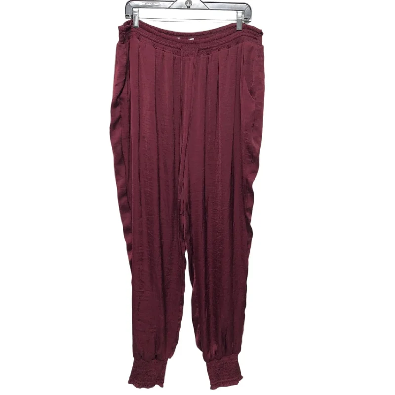 Pants Joggers By Gibson And Latimer In Maroon, Size: Xxl