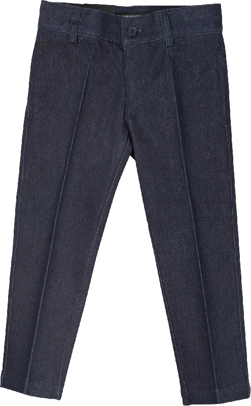 pants cotton slim fit - denim