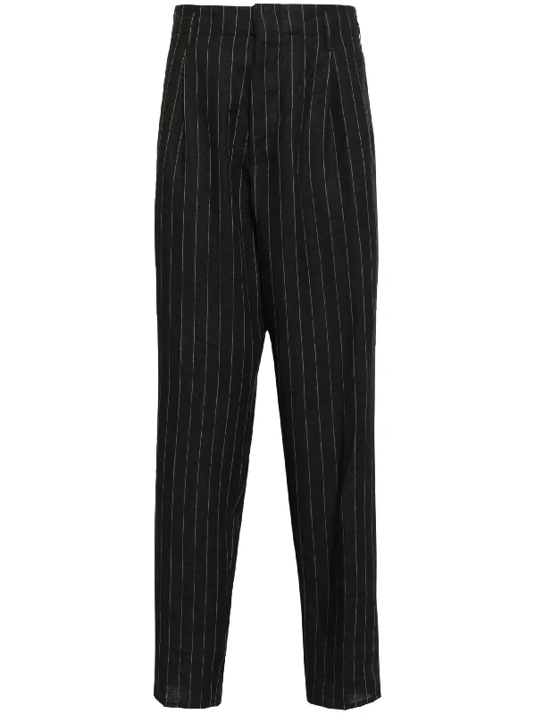 Pinstripe Linen Trousers