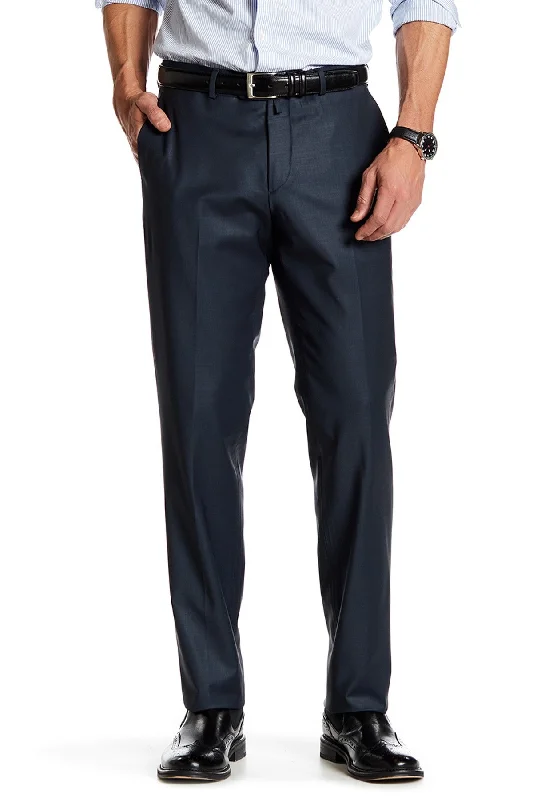 Merino Wool Trousers- Blue Sapphire