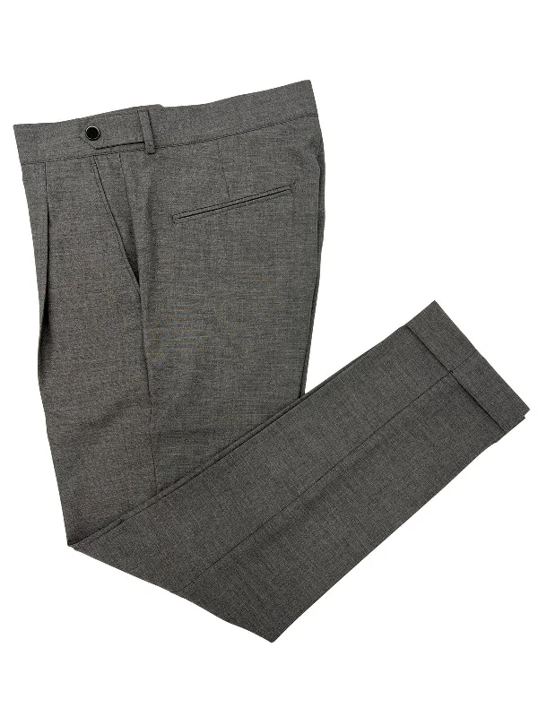 Slim Fit | Pleated Trousers - Grey