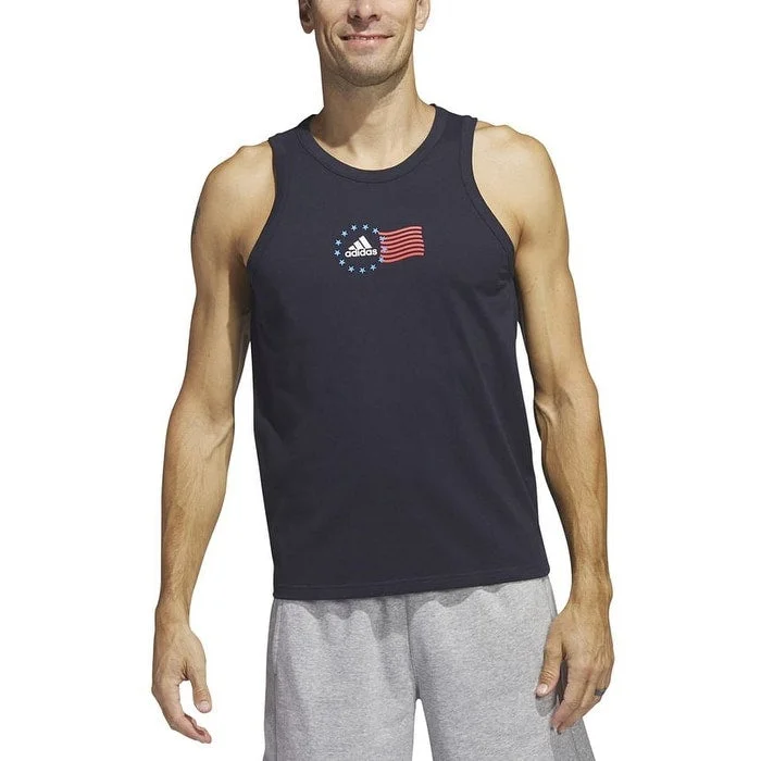 Adidas Men's American Flag Tank Blue Size X-Large