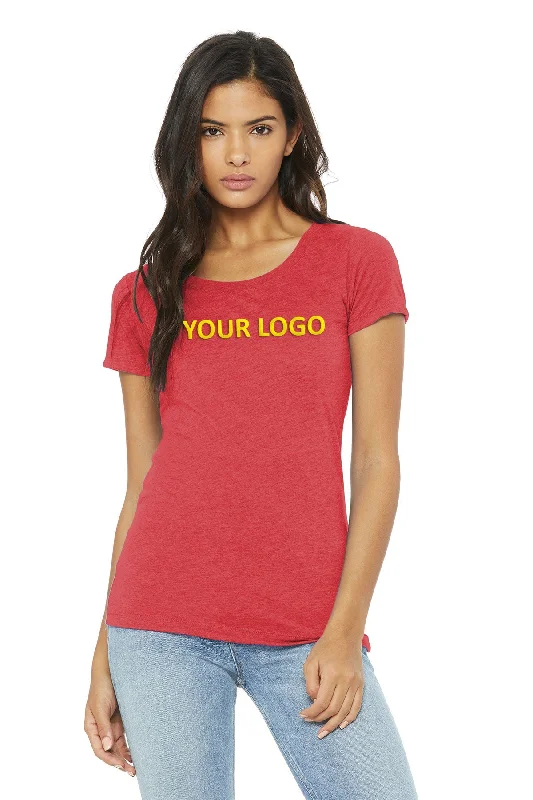 Bella Canvas Ladies Triblend T-Shirt, Red