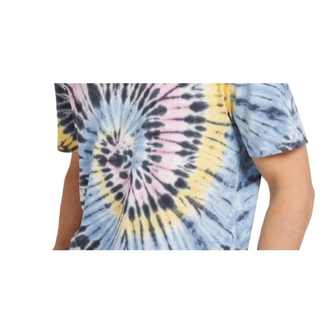 Guess Men's Lemon Mist Tie Dye T-Shirt Blue Size Xx-Large