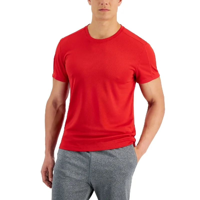 Id Ideology Men's Birdseye Training T-Shirt Red Size Large