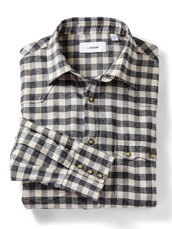 Lenzo Western Cotton Check Shirt