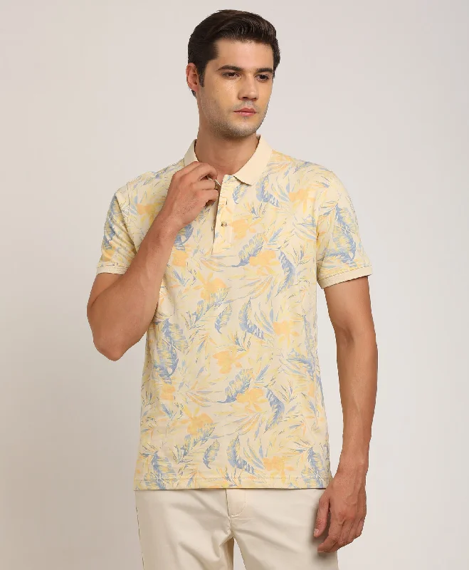 Men Printed Polo T-Shirt