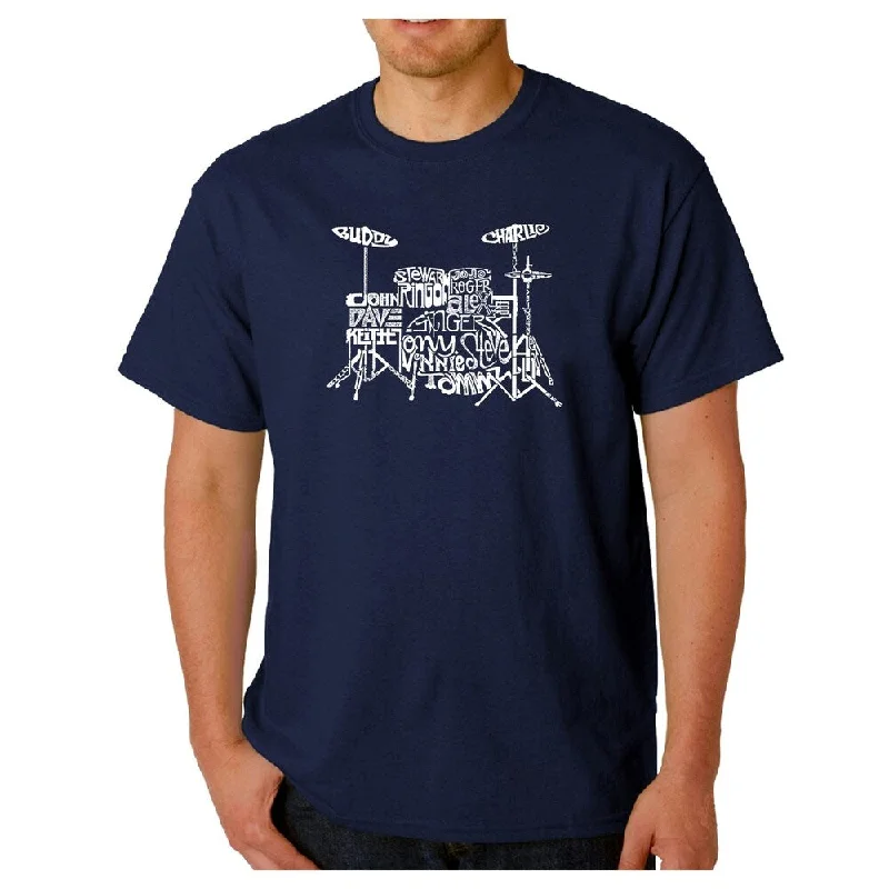 Men's Word Art T-shirt - Drums