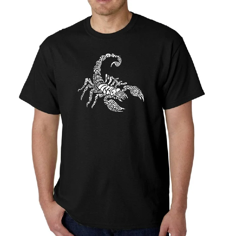 Men's Word Art T-shirt - Types of Scorpions