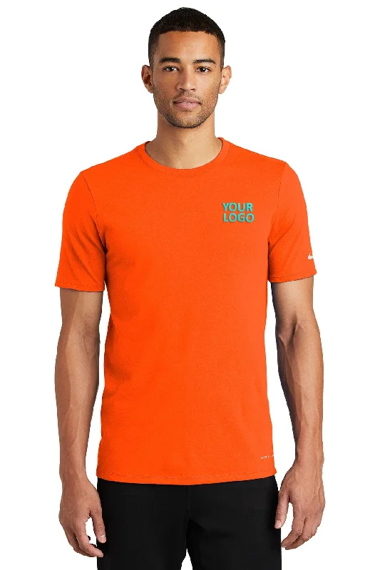 Nike DriFIT Cotton Poly Custom Tees, Brilliant Orange