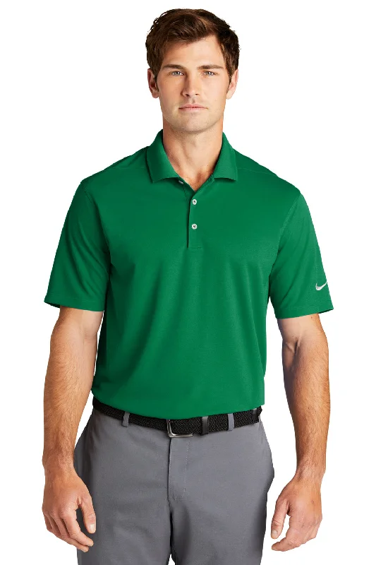 Nike Mens Dri-Fit Moisture Wicking Micro Pique 2.0 Short Sleeve Polo Shirt - Lucid Green