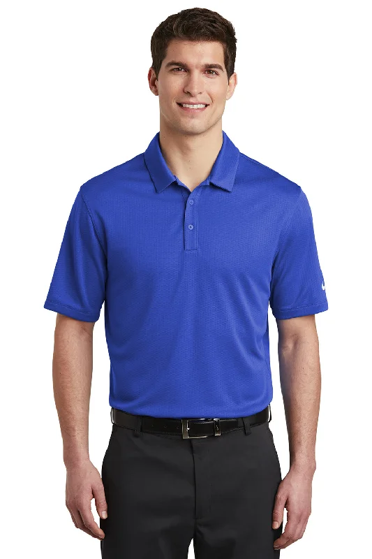 Nike Mens Dri-Fit Moisture Wicking Short Sleeve Polo Shirt - Game Royal Blue