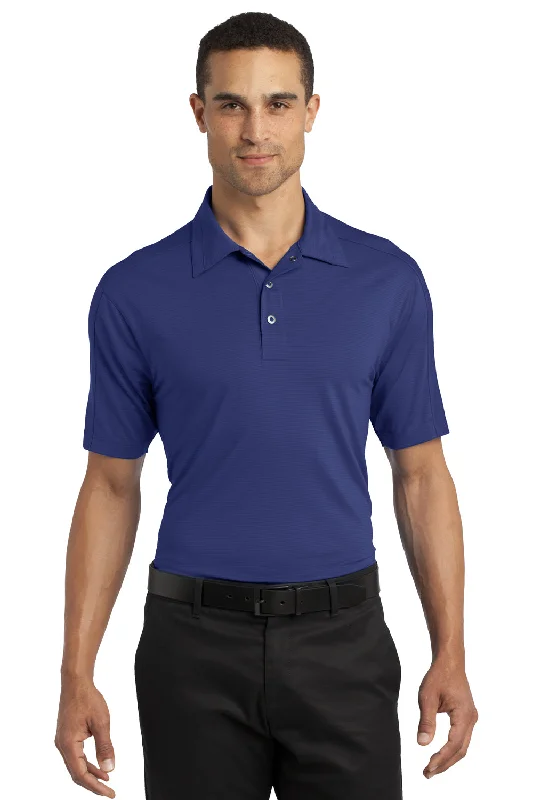 Ogio Mens Linear Moisture Wicking Short Sleeve Polo Shirt - Blueprint