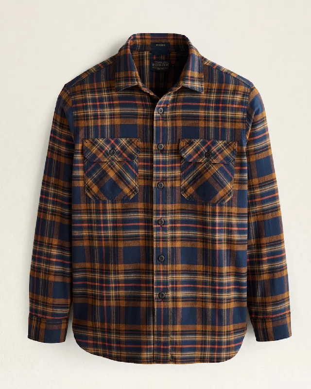 Navy/Ochre/Orange Plaid