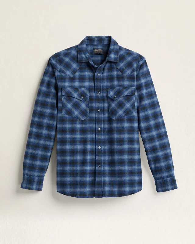 Charcoal/Denim Blue Plaid