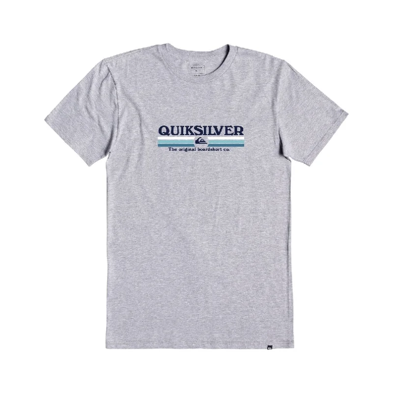 Quiksilver Men's Lined Up T-shirt Gray Size XX-Large