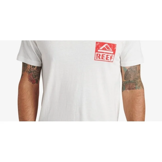 Reef Men's Wellie Graphic T-Shirt White Size Small