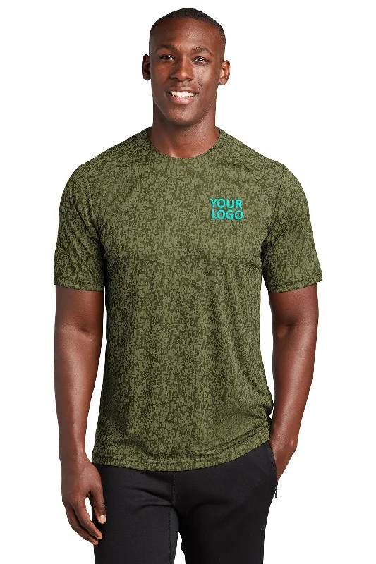 Sport-Tek Custom Digi Camo Tee's, Olive DrabGreen