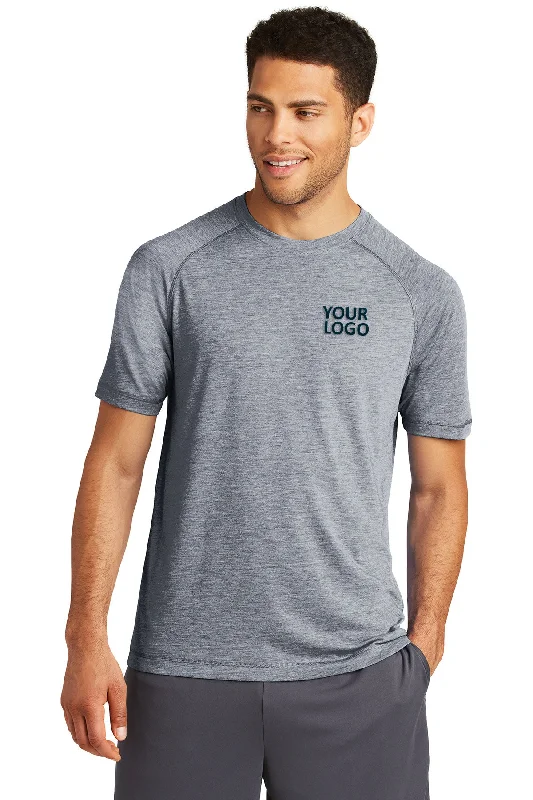 Sport-Tek PosiCharge Tri Blend Customized Wicking Raglan Tee's, True Navy Heather