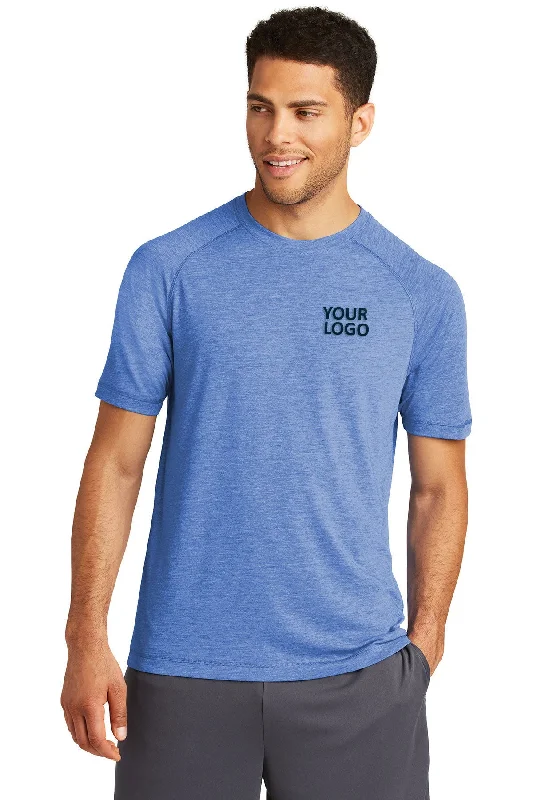 Sport-Tek PosiCharge Tri Blend Branded Wicking Raglan Tee's, True Royal Heather