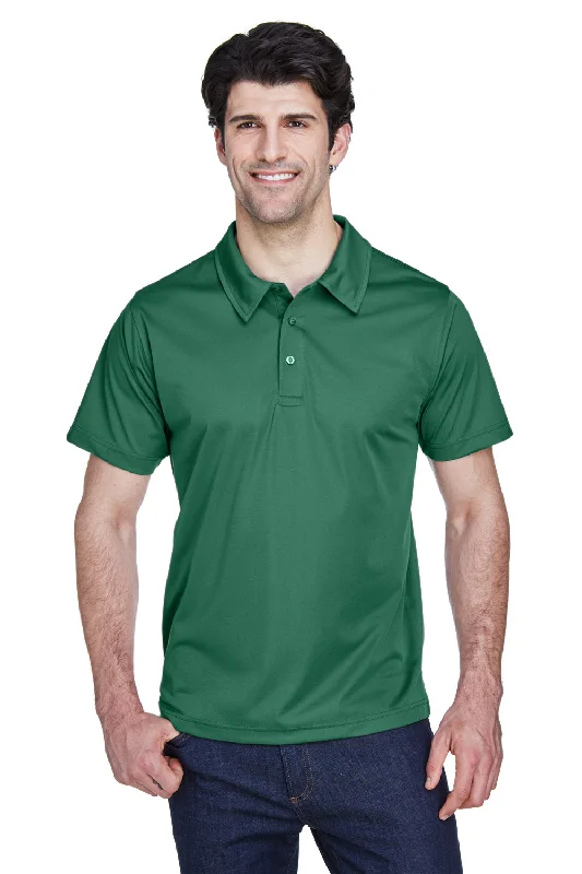 Team 365 Mens Command Performance Moisture Wicking Short Sleeve Polo Shirt - Dark Green