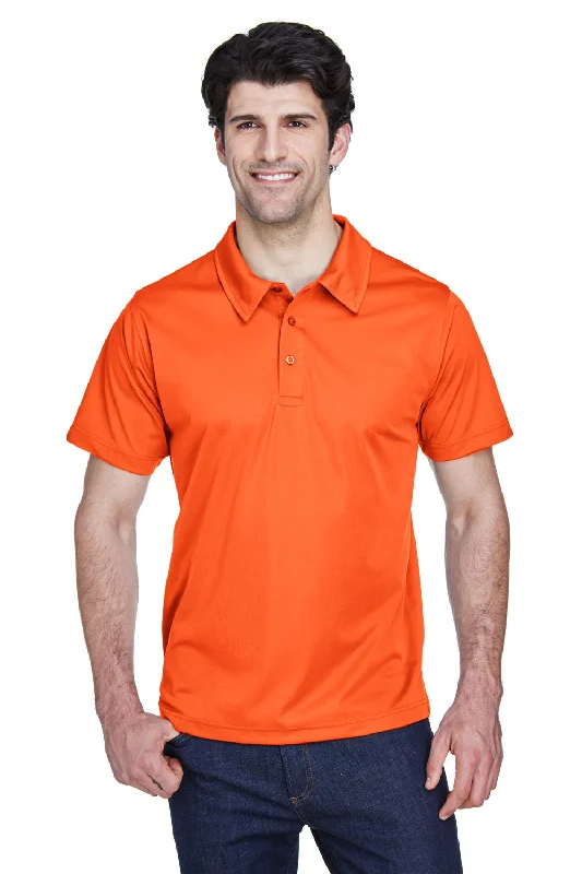 Team 365 Mens Command Performance Moisture Wicking Short Sleeve Polo Shirt - Orange