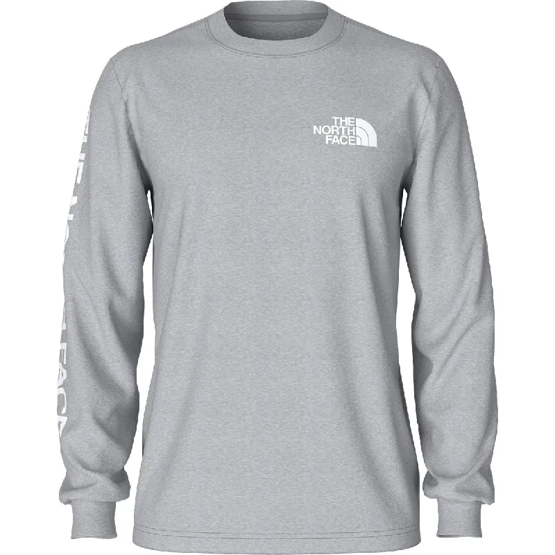 The North Face Men's Tnf Sleeve Hit Long-Sleeve T-Shirt Gray Size Medium