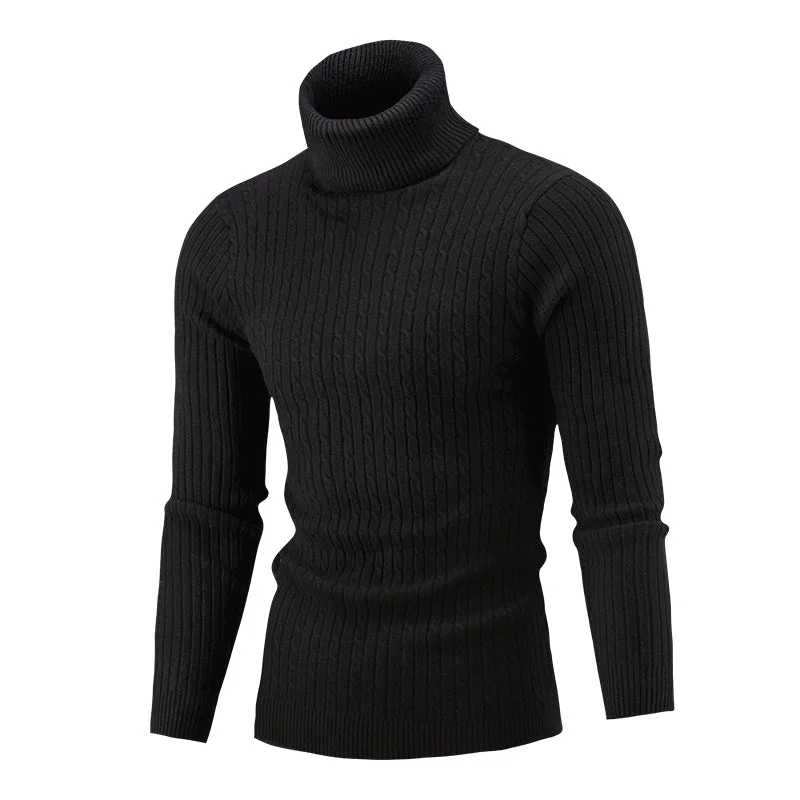 Jumper Turtleneck Jacquard Sweater