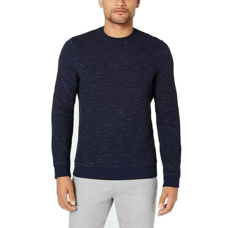 Alfani Men's Heathered Sweatshirt Blue Size X-Large