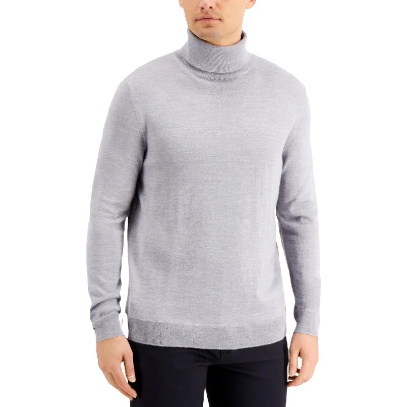 Club Room Mens Wool Blend Knit Turtleneck Sweater