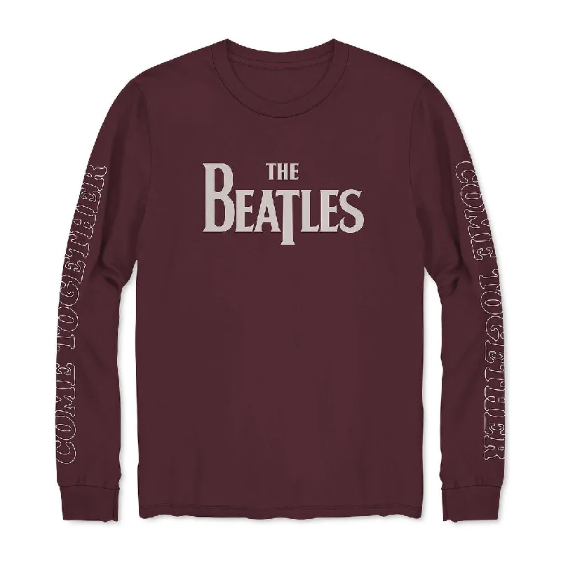 Hybrid Men's Long-Sleeve Beatles Come Together T-Shirt Red Size Small