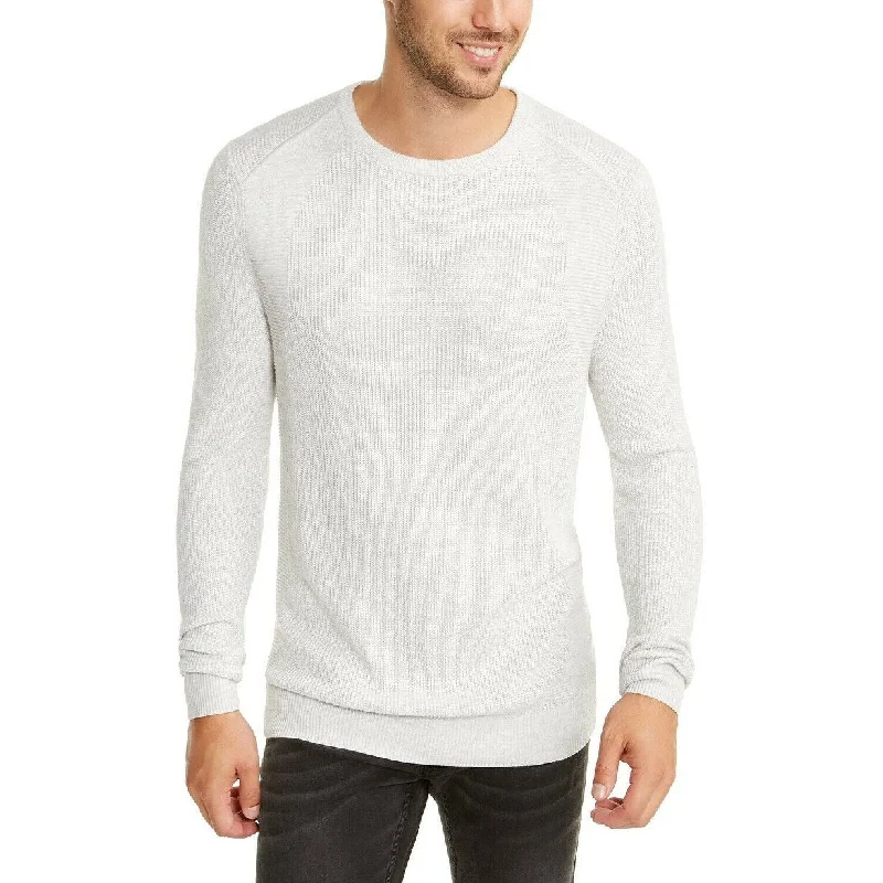 INC International Concepts Men's Sway Textured Knit Sweater Gray Size X-Small