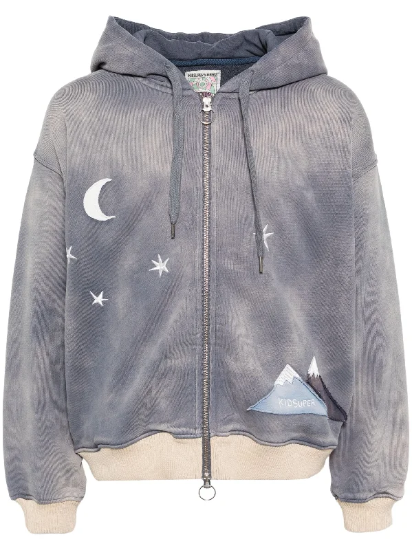 Moon Zip-Up Hoodie