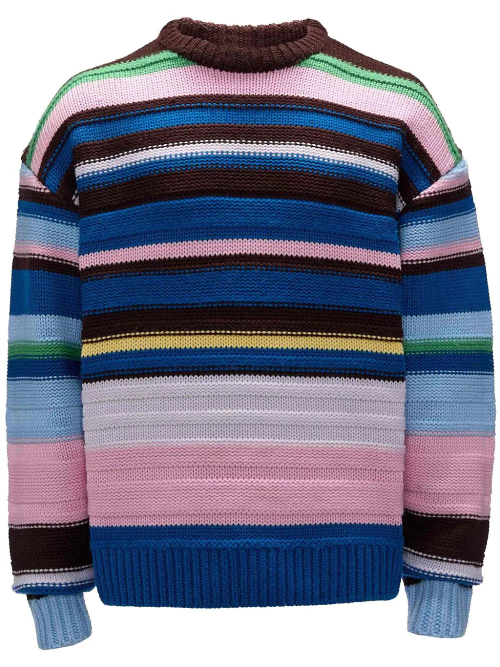 Striped Drop-Shoulder Jumper